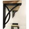 Ekena Millwork Miller Wrought Iron Bracket, (Single center brace), Antiqued Silver 1 1/2"W x 10"D x 12"H BKTM01X10X12SMIASV - alternate 4
